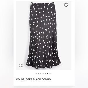 Women's Dot-Print Midi Slip Skirt,
